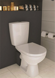 SONAS FARO close coupled WC Incl Duroplast seat & cover
