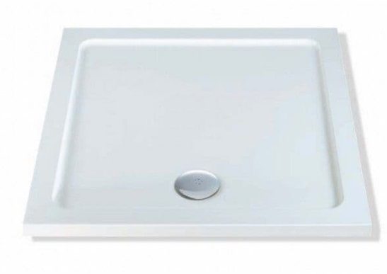 Elements 800mm square low profile  tray and trap