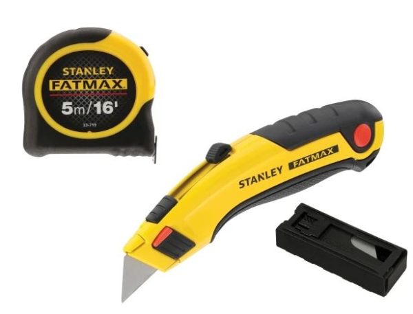 FatMax Triple Pack (Tape, Retractable Knife & Blades)
