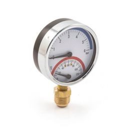 CHRONOTHERM COMBINED TEMP/PRESSURE GAUGE REAR ENTRY