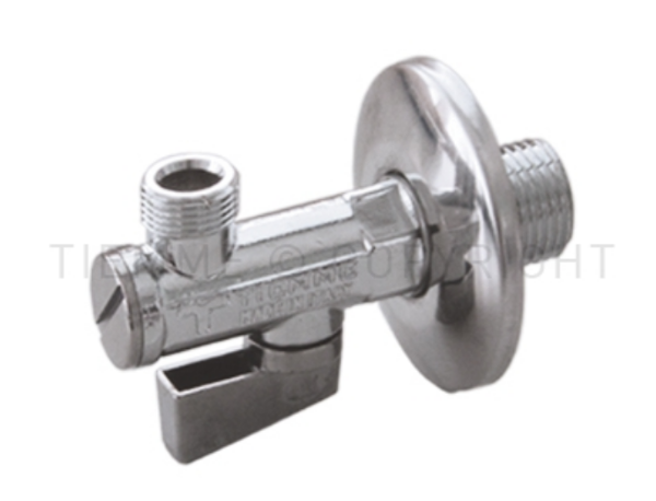 2956 3/8" x 1/2" Basin Valve c\w Rosette>