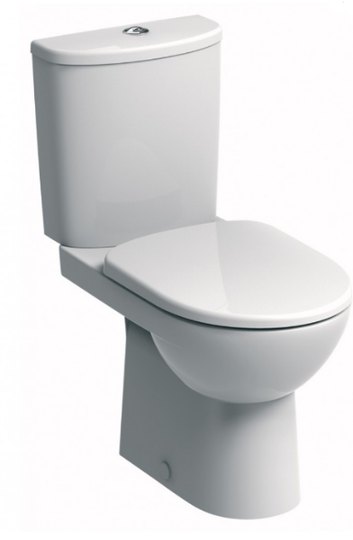 SONAS E100 ROUND CLOSE COUPLED WC AND SEAT