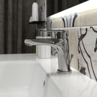 ECOSTYLE BASIN MIXER WITH WASTE