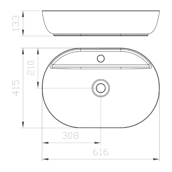 Countertop basin - Olimpia 0005